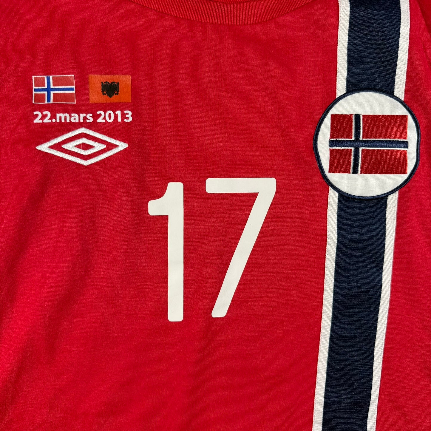 Norway 2013 home match issued #17 Jonathan Parr