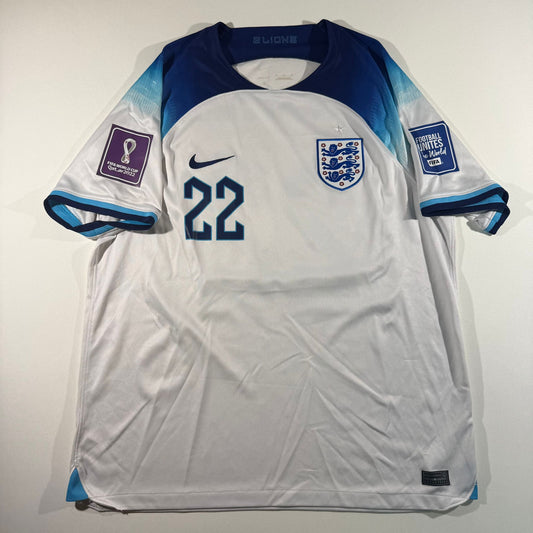 England 2022 home #22 Jude Bellingham