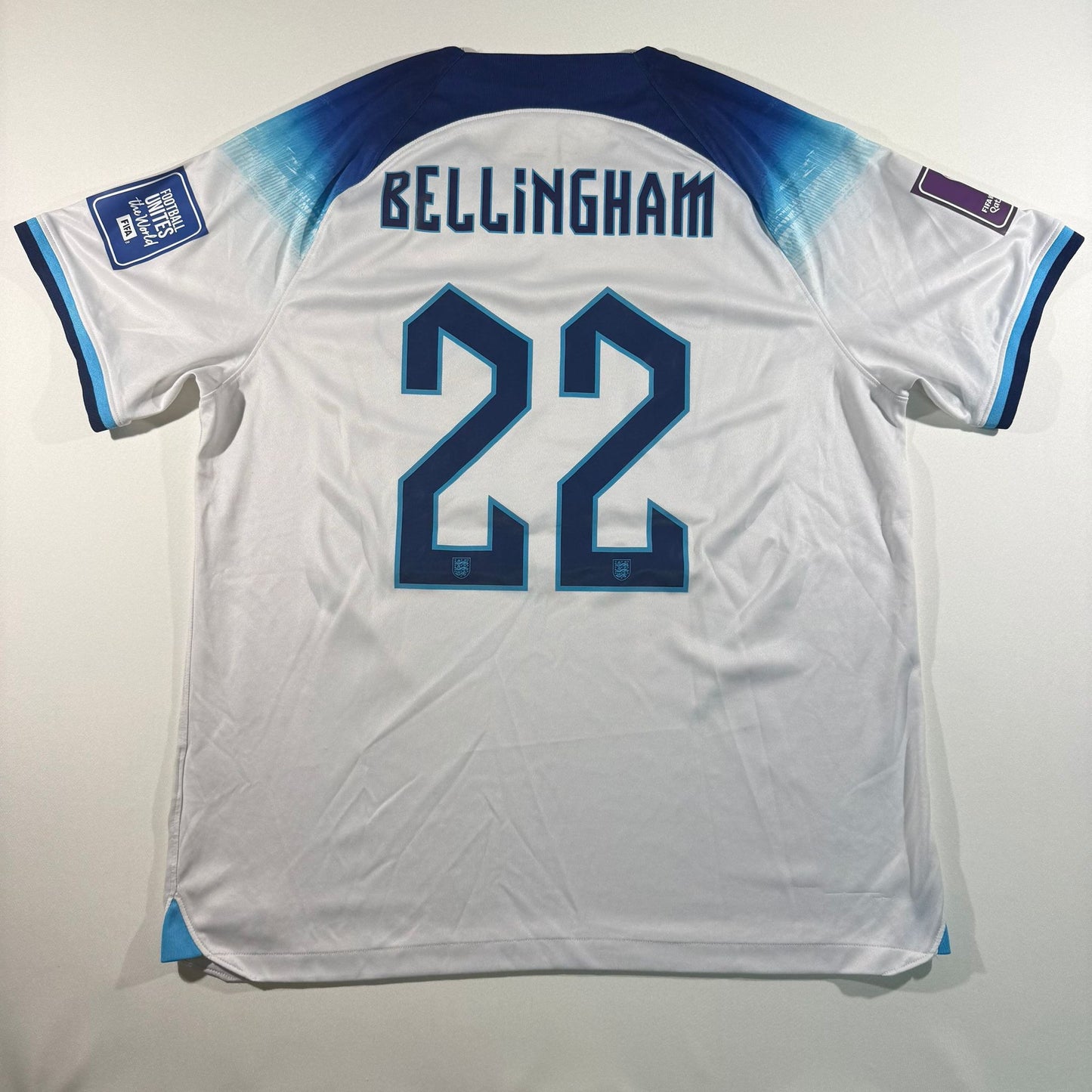 England 2022 home #22 Jude Bellingham
