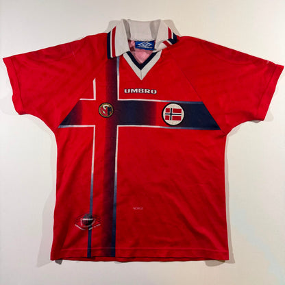 Norway 1998 home junior #9 Tore André Flo