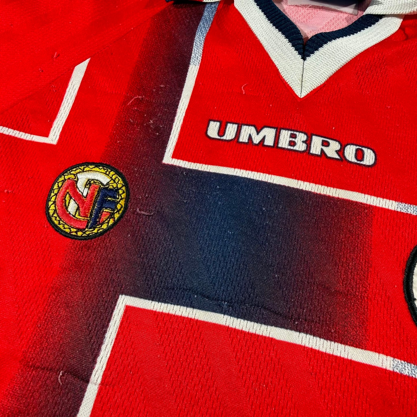 Norway 1998 home junior #9 Tore André Flo