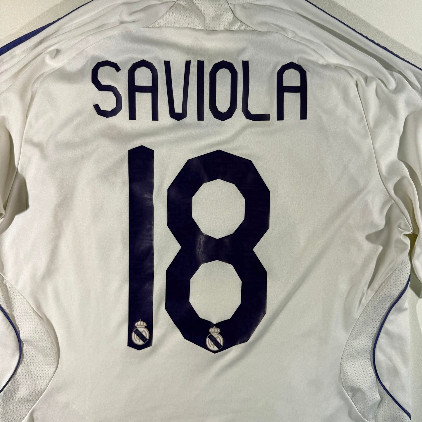 Real Madrid 2007/08 home #18 Javier Saviola