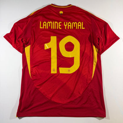 Spain 2024 home #19 Lamine Yamal (L)