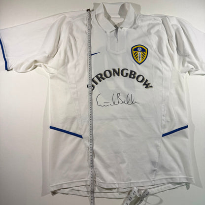 Leeds United 2002/03 home signed #19 Eirik Bakke (L)