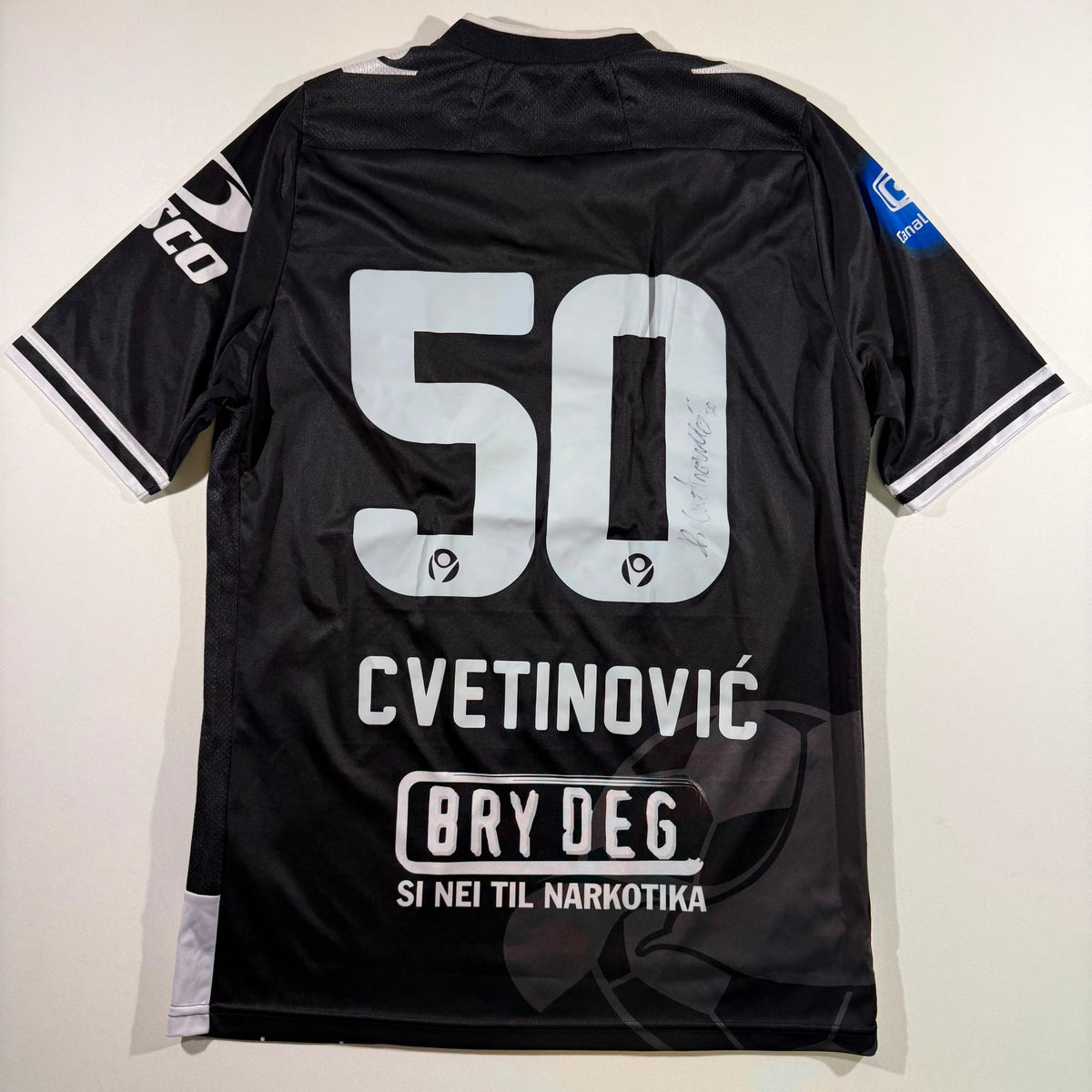 Haugesund 2015 third match issued signed #50 Dušan Cvetinović (L)